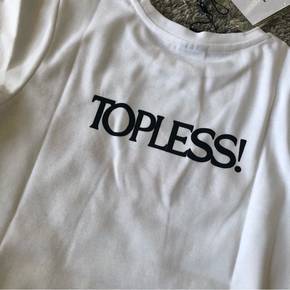 NWT Realisation Par Topless! Bady Tee - White - Picture 6 of 10